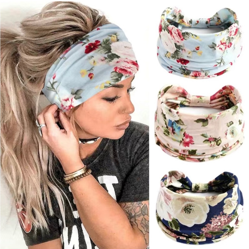 Floral Boho Bandeau Headband